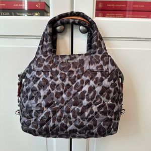 MZ Wallace Small Leopard Print Sutton Deluxe
